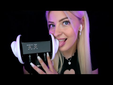 ASMR 3DIO TRIGGER INSIDE YOUR EARS! (Ear licking, Massage, Cleaning, Tapping)  • ASMR JANINA