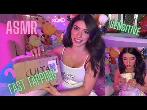 ASMR FAST TAPPING & WHISPERS - NEW MAKEUP - ULTA :3