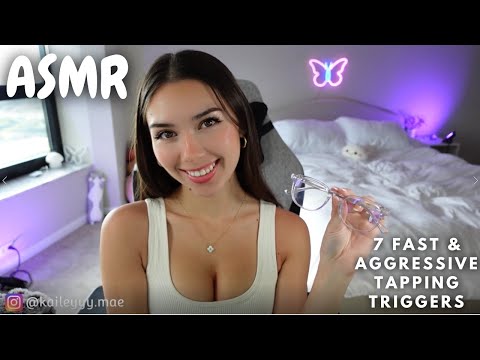 ASMR ♡ 7 Fast & Aggressive Tapping Triggers