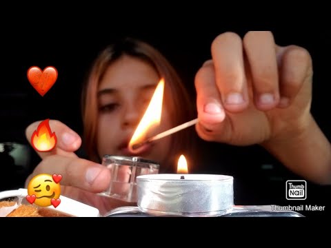 (Asmr)~ Lighting matches +dipping in water🔥