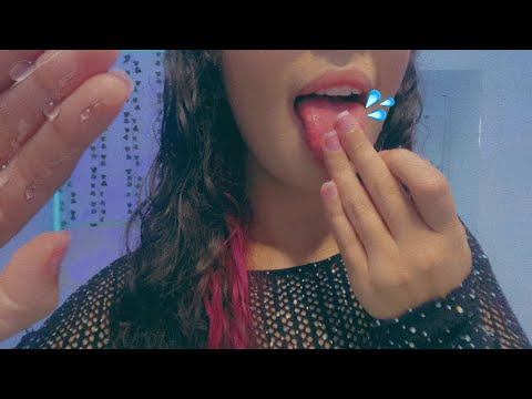 ASMR - INTENSE SPIT PAINTING YOUR FACE | 1H wet mouth sounds 💦👄