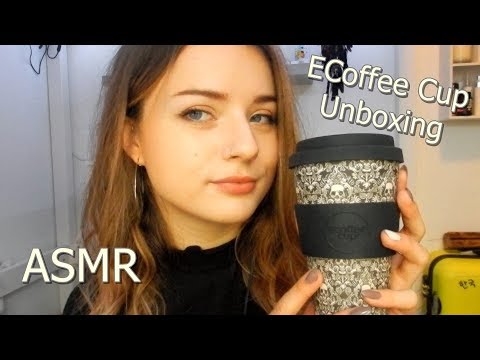 ASMR | Unboxing Bamboo ECoffee Cup (soft spoken)