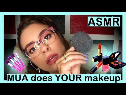 ASMR - MUA does your Beach Party MAKEUP - Role Play
