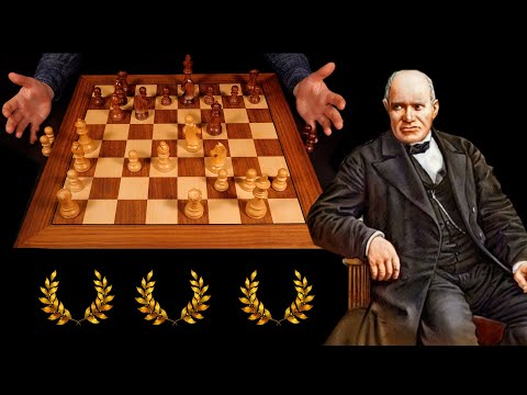 The Evergreen Game ♔ ASMR relaxing walkthrough of historical chessgame (1852 Anderssen vs. Dufresne)