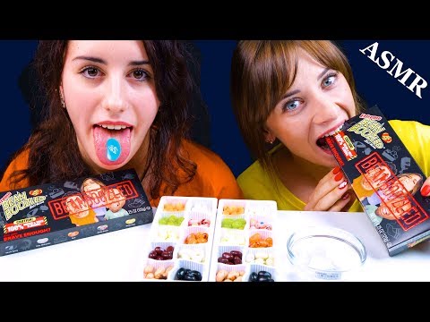 ASMR MOST POPULAR JELLY CANDY BEAN BOOZLED EATING SOUNDS LILIBU