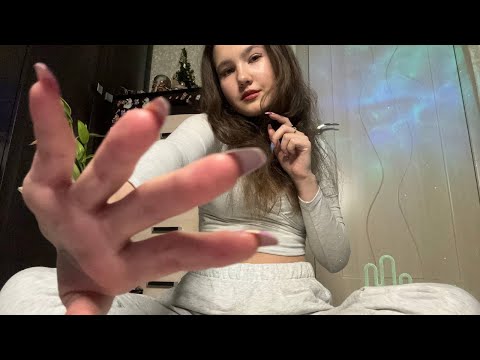 ASMR fast tapping in the camera, floor scratching 💅 front camera, lofi, no talking