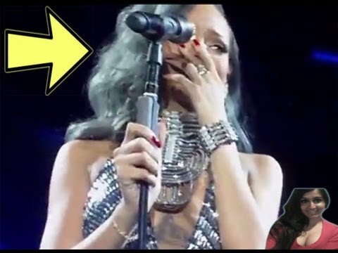 Rihanna Breaks Down In Tears On Stage During 'Diamonds' Gig In France - commentary