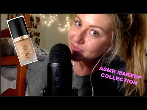 ASMR My Makeup Collection (whispered for relaxation)