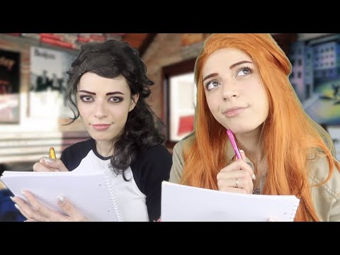 ASMR | Mean Girls "Study" Session 📚(Cady & Janis; Writing/Drawing, Talking on Phone, Typing Sounds)