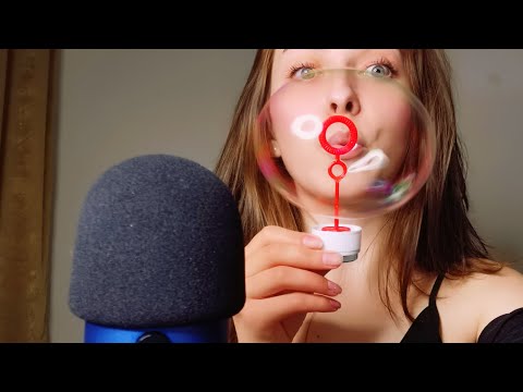 ASMR Whispering (10 min) and Scratching the mic with foam cover💙