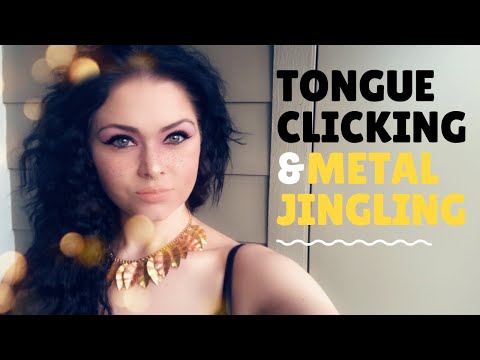 [ASMR] Up-Close Tongue Clicking and Metal Jingling (No Talking)