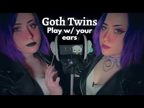 ASMR | Goth Twins Play w/ your Ears