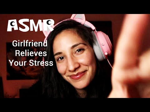 ASMR Girlfriend Relieves Your Stress | Personal Attention | Face Brushing | Soft Spoken | Sleep
