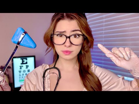 ASMR The TMI Doctor💀🩺 Medical Exam Cranial Nerve, Eye, Ear, Personal Attention, Fast Examination