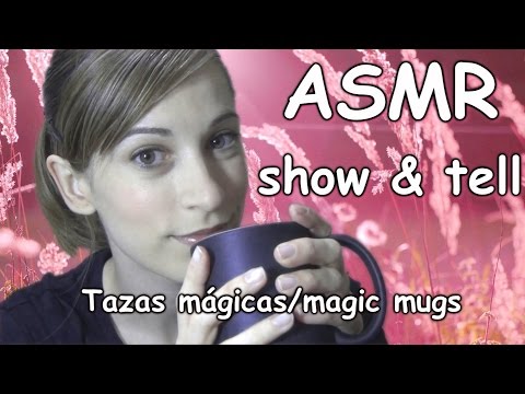 ASMR español show and tell tazas mágicas/ magic mugs