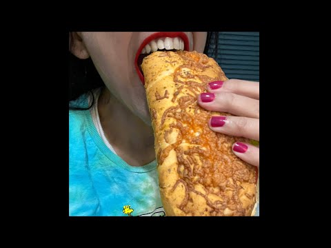 ASMR Whisper Eating Sounds | Lunch 😋 ( Subway Sandwich Veggie)