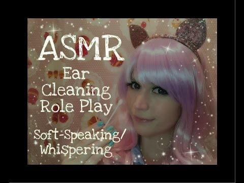ASMR Ear Cleaning Role Play . Dimmed Screen . Soft-Speaking/ Whispering