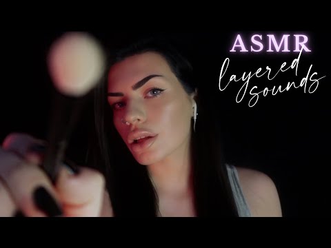 ASMR Gently Brushing Your Face Until You Fall Asleep ✨ (layered sounds & personal attention)