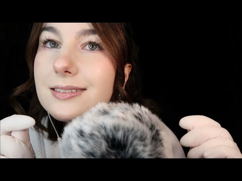 ASMR Trigger Assortment | Gum Chewing | Latex Gloves | Mic Brushing | Kisses | Tapping | Mic Blowing
