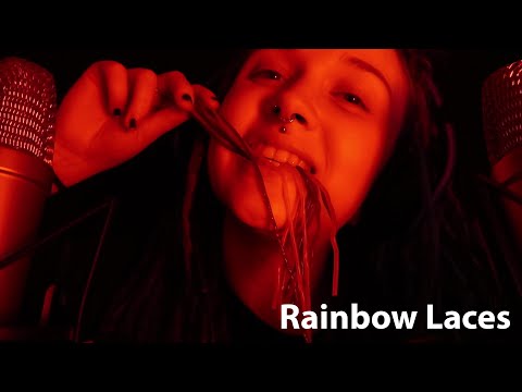 ASMR ~ Rainbow Laces Candy ❤️🧡💛💚💙💜