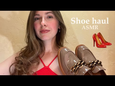 Shoe Haul 👠👢🥾 ASMR 📦 Soft Whisper