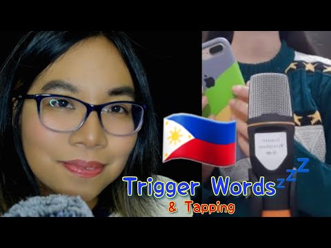 ASMR TAGALOG TRIGGER WORDS FOR SLEEP (Whispering, Slow Tapping) 🇵🇭😴 [Collab w/ @rameeshasasmr]