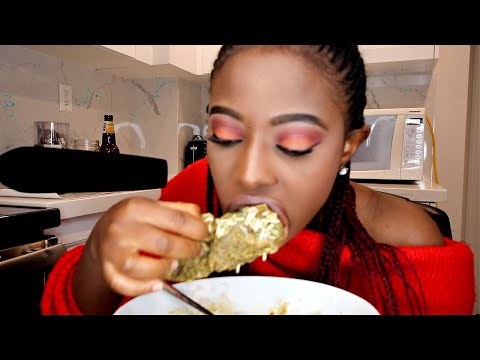 ASMR Eating My Dinner After A Long Day Of Filming || AYAMASE STEW