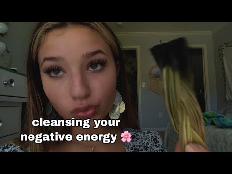 ASMR// Cleansing Your Negative Energy!!