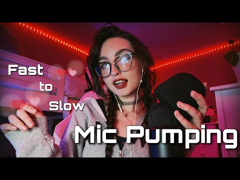 ASMR | Fast Aggressive to Slow & Soothing Mic Pumping, Scratching, Tapping, w/ Mouth Sounds