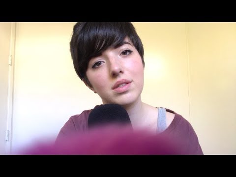 ASMR Ear to Ear Repeating Words w/ Face Brushing (personal attention/brushing/repetition)