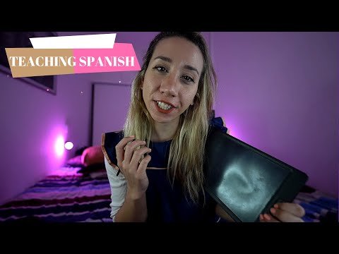 ASMR | TEACHER ROLEPLAY: LEARN NUMBERS IN SPANISH WITH ME | 4K ULTRA HD💖
