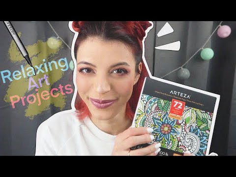 ASMR | Relaxing Art Projects For Stress Relief & Anxiety 🎨👩‍🎨