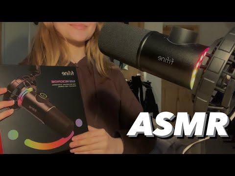 ASMR NEW MICROPHONE!!! Fifine K658 review