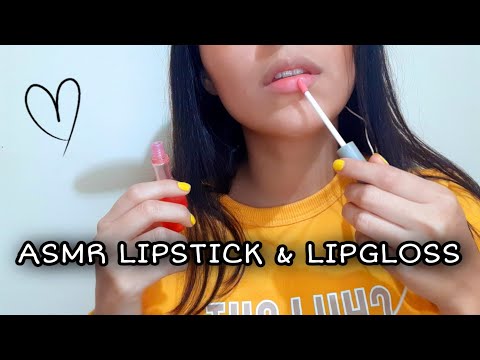 Asmr| Lipgloss & Lipstick application 👄