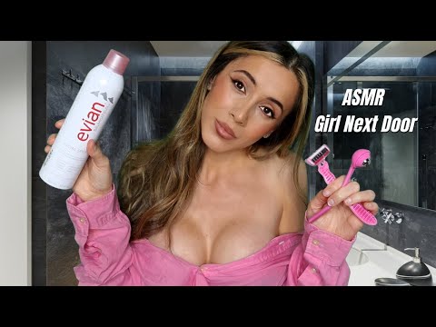 ASMR Flirty Girl Next Door Shaves You 🪒😌 soft spoken + personal attention