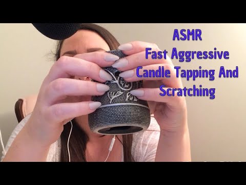 ASMR Fast Aggressive Candle Tapping And Scratching