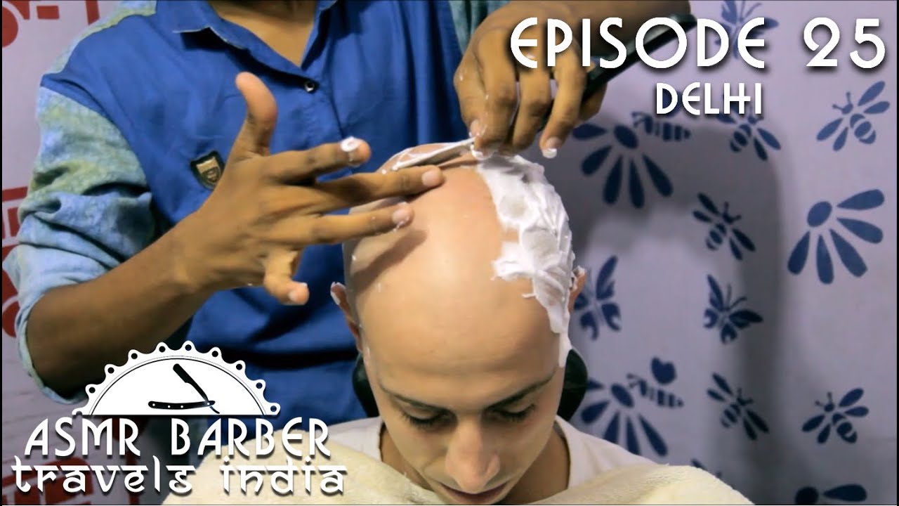 Sleeping Head Shave - Indian Barber ASMR No talking