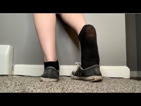 ASMR Converse Shoes & Black Socks Removal | Custom Video