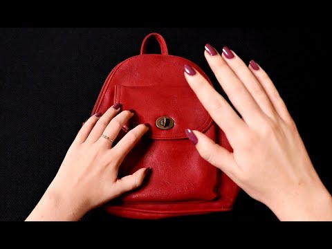 ASMR Tapping on a Leather Bag