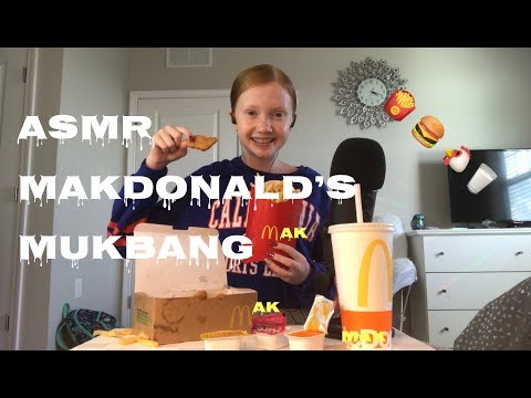 ASMR~ MakDonald’s Mukbang 🍟🍔🐔🥛 | Mouth Sounds | Eating Sounds