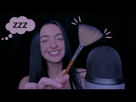 [ASMR] Brushing Your Face & Mic | Fall Asleep FAST