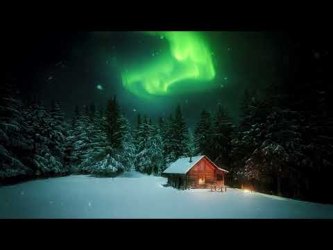 The Aurora Cabin ❄️ Ethereal Winter Ambience ◈ Relaxing Snow Sounds & Soft Music ◈ Northern Lights