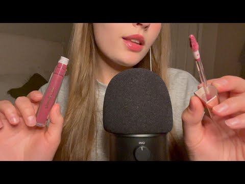 💋LIP GLOSS ASMR💋| M0uth Sounds, Pumping, Applying, Tapping, Whispered Rambles