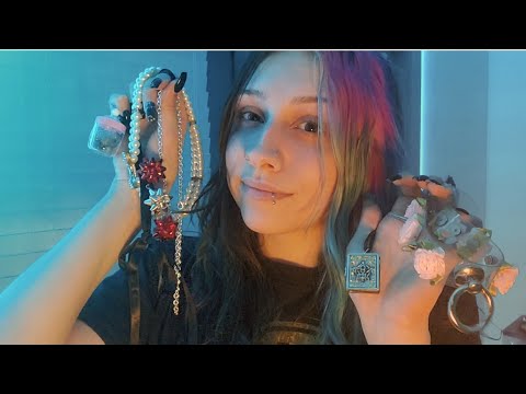 ASMR Necklace Collection | beads, chains, metal & plastic tapping, whispering