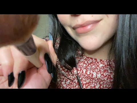 ASMR Brushing Your Face (Personal Attention)