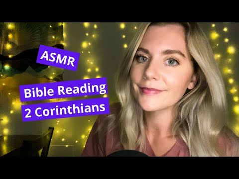 ASMR Bible Whispering for Sleep ~ 2 Corinthians ~ Hand Movements, Face Touching, Tapping, Writing