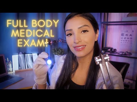 ASMR MOST Detailed Medical Exam 👩🏽‍⚕️  FULL BODY | Medical ASMR Roleplay