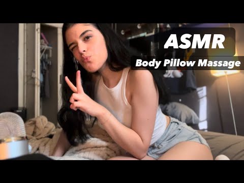 ASMR Body Pillow Massage🙌🏻| Scratching and Hairbrush Triggers|