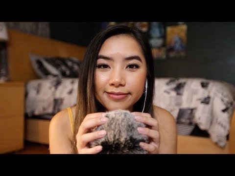 ASMR Inaudible Whispering + Microphone Scratching and Brush Sounds