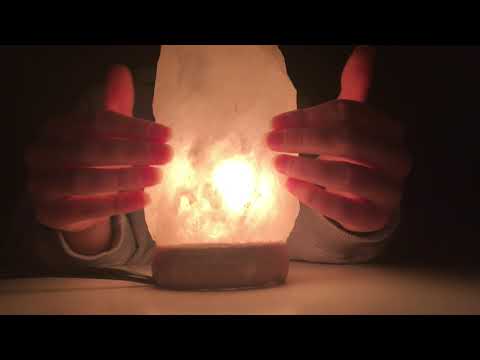ASMR salt lamp tapping and scratching